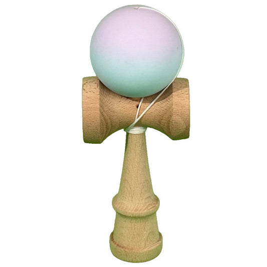 Jucărie KENDAMA din Lemn, 18 cm Gradient Lila-Turcoaz