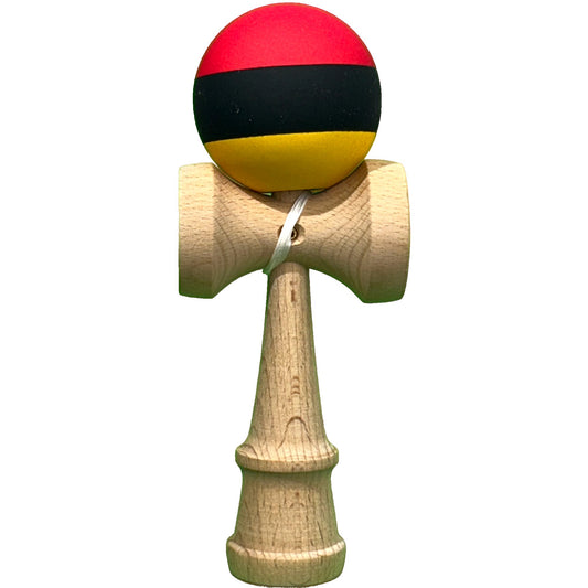 Jucărie KENDAMA din Lemn, 18 cm Multicolor Roșu-Galben-Nergu
