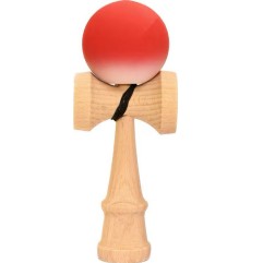Jucărie KENDAMA din Lemn, 18 cm Gradient Roșu-Roz-Alb