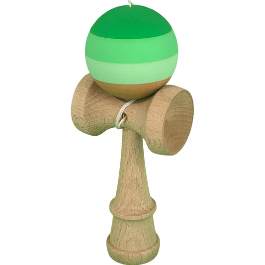 Jucărie KENDAMA din Lemn, 18 cm Multicolor Verde 3 nuanțe