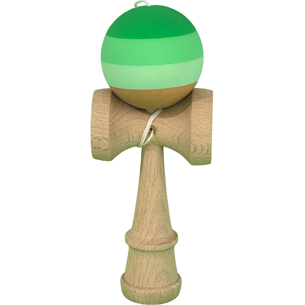 Jucărie KENDAMA din Lemn, 18 cm Multicolor Verde 3 nuanțe