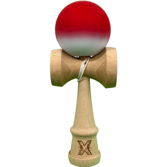 Jucărie KENDAMA din Lemn, 18 cm Gradient Roșu-Alb