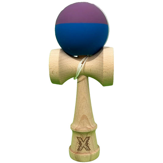 Jucărie KENDAMA din Lemn, 18 cm Gradient Albastru-Mov