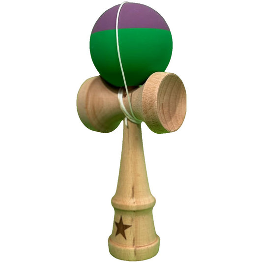 Jucărie KENDAMA din Lemn, 18 cm  Verde-Mov