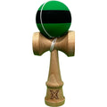 Jucărie KENDAMA din Lemn, 18 cm Model Negru-Verde
