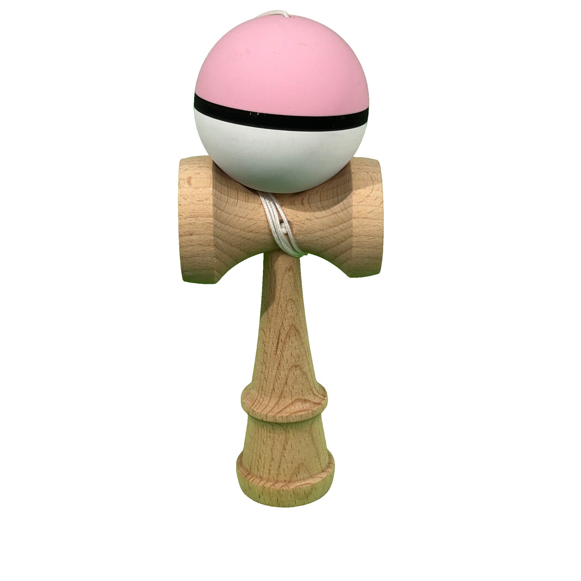 Jucărie KENDAMA din Lemn, 18 cm Multicolor Roz-Negru-Alb