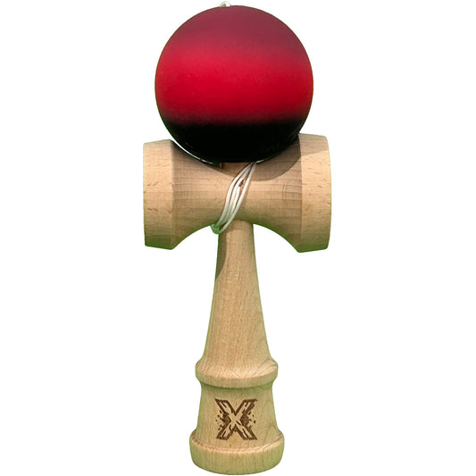 Jucărie KENDAMA din Lemn, 18 cm Gradient Mov-Rosu-Negru