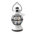 Lampa de camping reincarcabila retro portabila, felinar vintage LED, acumulator inclus,