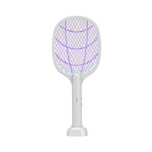 Lampă Electrică Anti-Țânțari MaisonElise, Reîncărcabilă USB, Plasă Aluminiu, 42.5 x 18 x 7.5 cm, Alb – Protecție Rapidă și Silențioasă