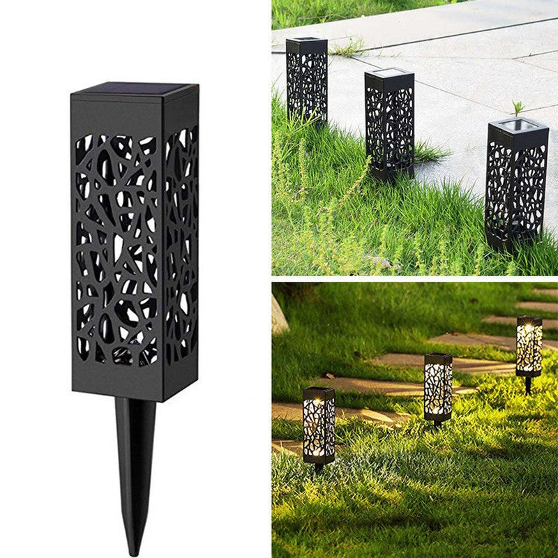 Lampa solara LED , tip felinar , pentru grădină , înălțime 28,5cm, Lumina Alb Rece