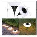 Lampa Solara LED, sub forma de cerc, pentru gazon sau grădină rezistenta la apa, Lumina Alb Cald