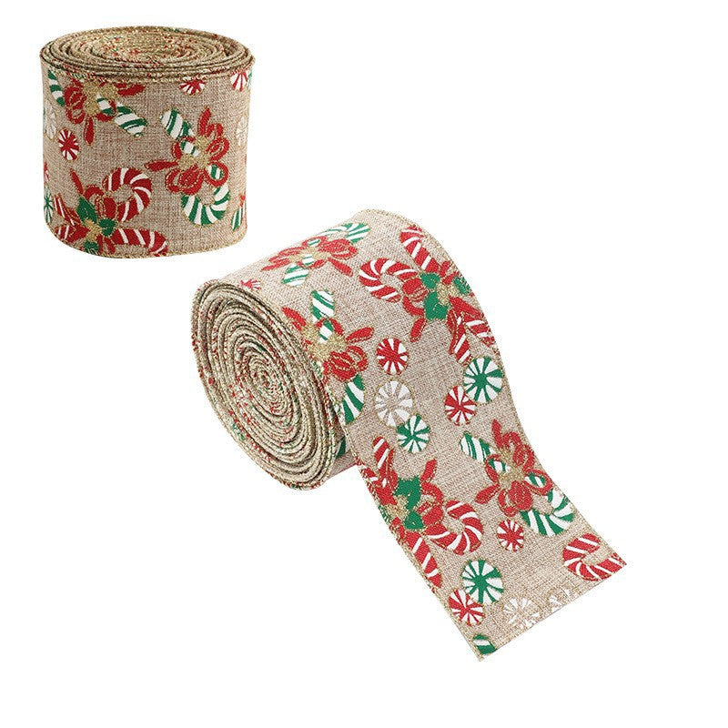 Panglica Decorativa pentru Craciun, Ornament pentru Brad de Craciun, 2m