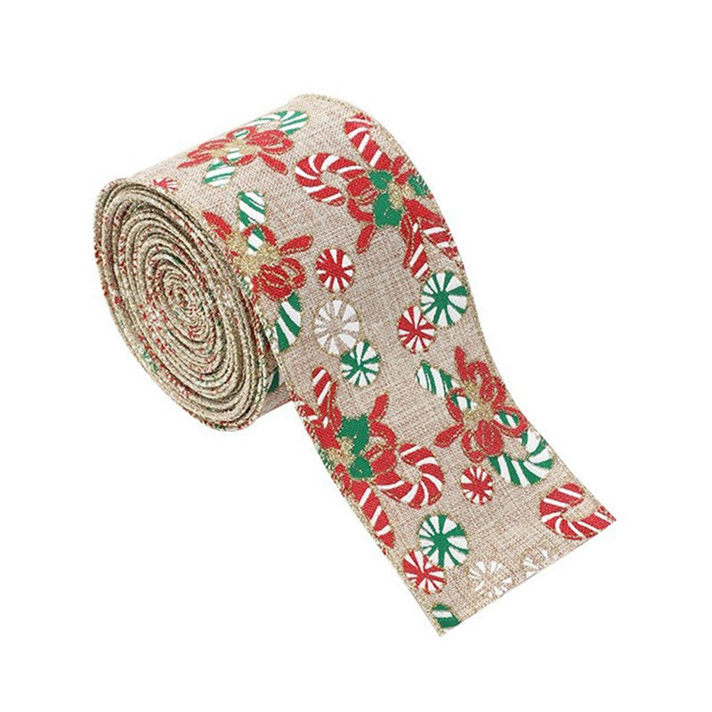 Panglica Decorativa pentru Craciun, Ornament pentru Brad de Craciun, 2m