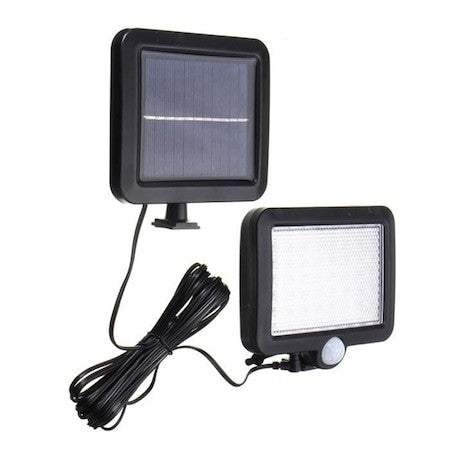 Lampa solara cu senzor de miscare, 56 LED cu un panou Fotovoltaic cu fir