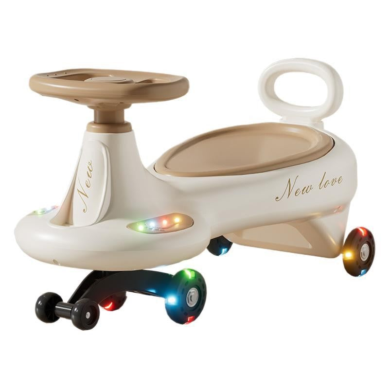 MASINUTA, 1-8 ANI, ROTIRE 360 GRADE, ANTI-RASTURNARE, ROTI SILENTIOASE, IMPINGERE, BLUETOOTH, 66 X 32 X 37 CM, BEJ