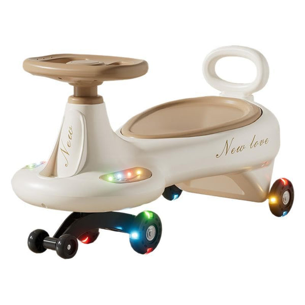 MASINUTA, 1-8 ANI, ROTIRE 360 GRADE, ANTI-RASTURNARE, ROTI SILENTIOASE, IMPINGERE, BLUETOOTH, 66 X 32 X 37 CM, BEJ