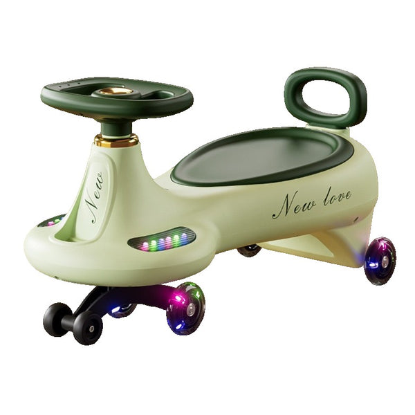 MASINUTA, 1-8 ANI, ROTIRE 360 GRADE, ANTI-RASTURNARE, ROTI SILENTIOASE, IMPINGERE, BLUETOOTH, 66 X 32 X 37 CM, Verde