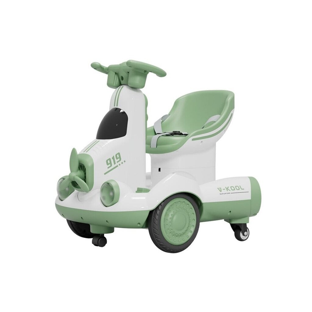 Mașinuță Electrică pentru Copii, cu Telecomandă, Lumini LED și Muzică, +2 Ani, Înălțime Reglabilă