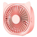 Mini Ventilator USB Maison Elise – Design Pisicuță, Rotire 360°, Ultra Silențios, Roz Pastel