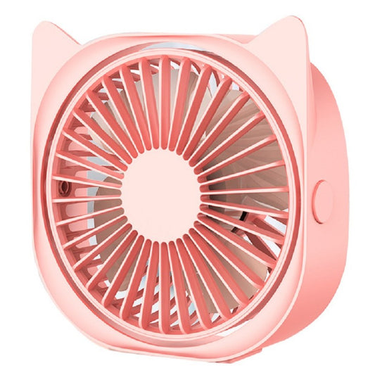 Mini Ventilator USB Maison Elise – Design Pisicuță, Rotire 360°, Ultra Silențios, Roz Pastel