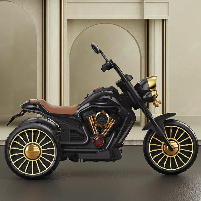 Motocicleta electrica 3-7 ani , BT, Lumini si Sistem Antirasturnare , 2 acumulatori