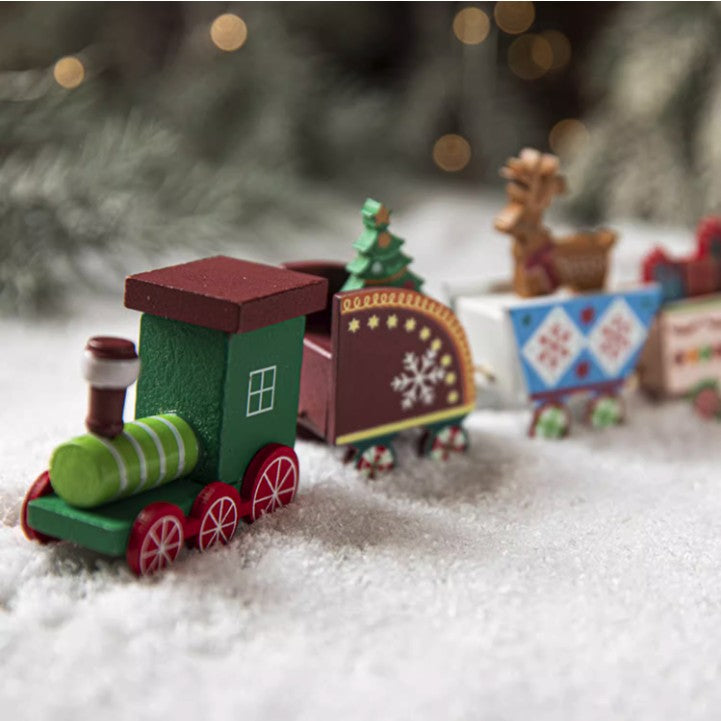 Ornament Decoratiune de Craciun Tren Pictat , 20cm