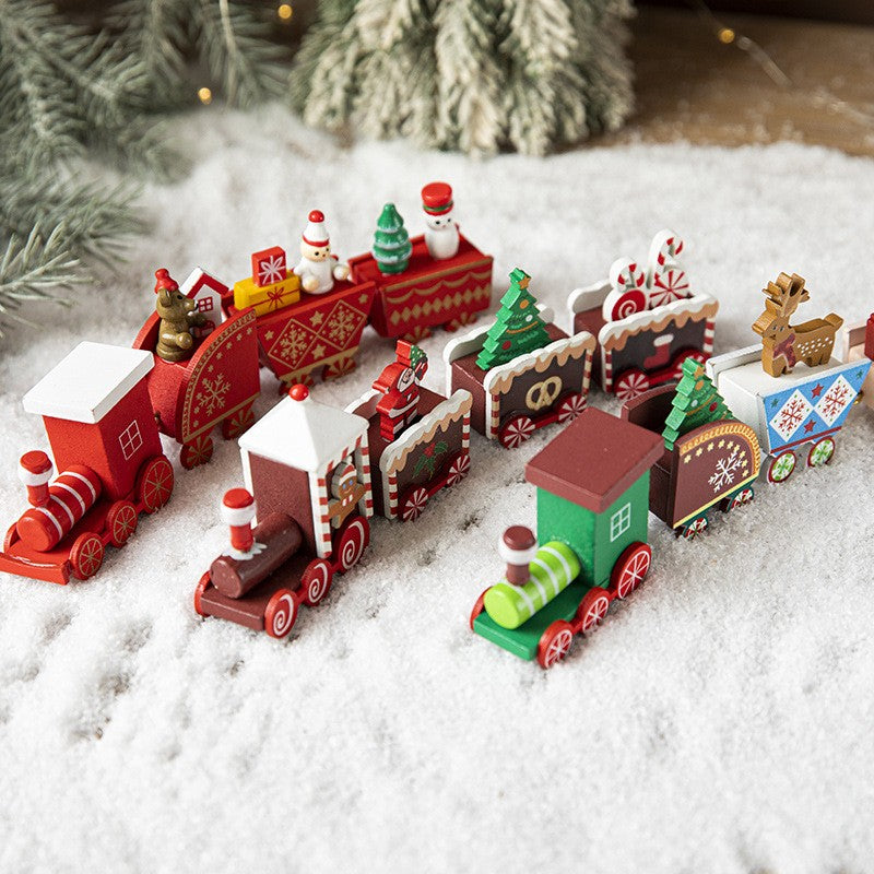 Ornament Decoratiune de Craciun Tren Pictat , 20cm