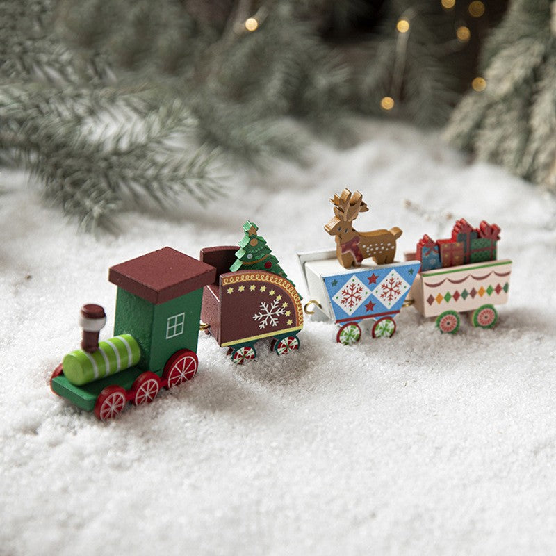 Ornament Decoratiune de Craciun Tren Pictat , 20cm