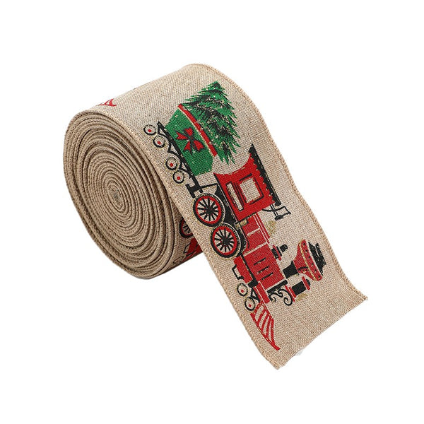 Panglica de Craciun pentru Decor Brad, Panglica Decorativa de Craciun pentru Funde