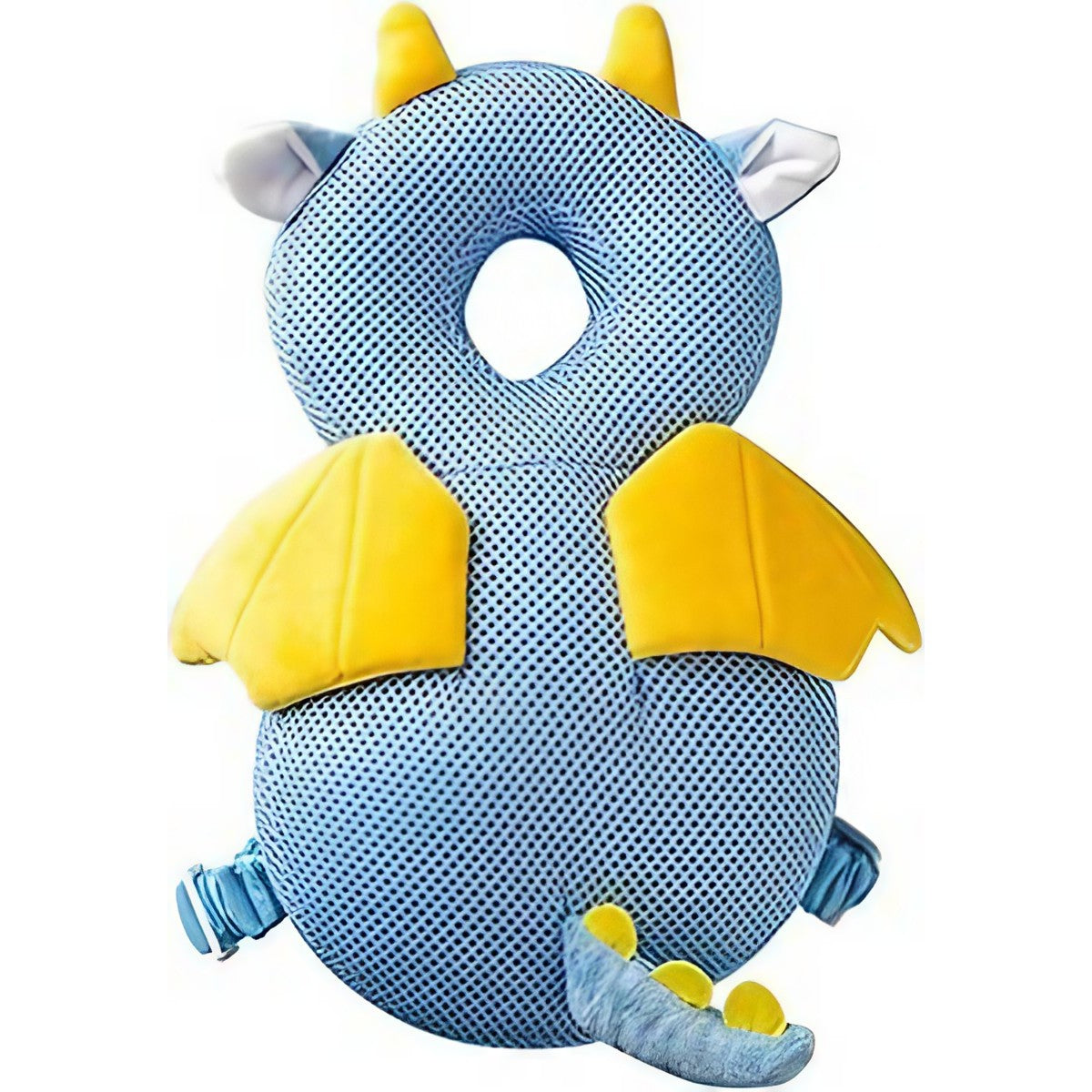 Perna-rucsac protectie cap bebelusi, model Dragon Albastru