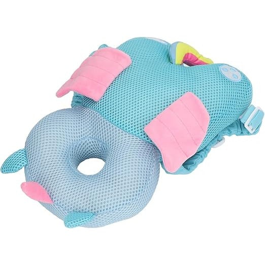 Pernă tip Rucsac pentru Protecția Capului Bebelușului, Tetieră cu Animăluț, 33x6x19 cm
