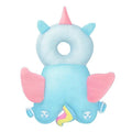 Perna-rucsac protectie cap bebelusi, model Unicorn Albastru