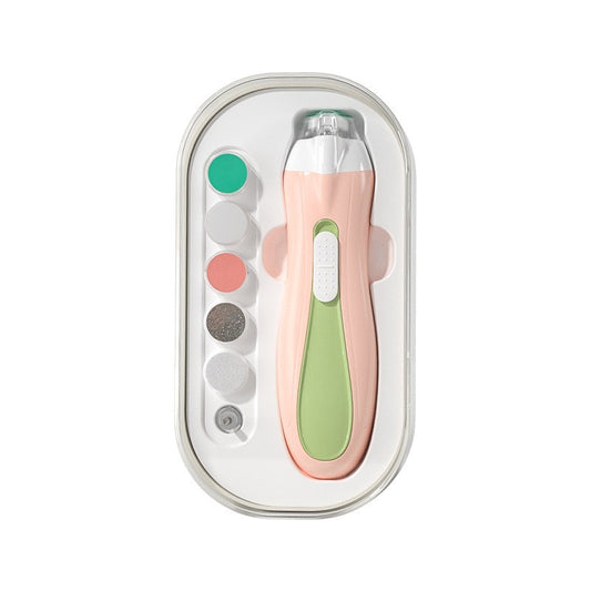 Set Pila Electrica pentru Copii si Bebelusi, ABS, 6 Accesorii, cu Lumina LED