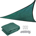 Prelata de soare / copertina de tip parasolar pentru terasa si gradina, triunghiulara 3x3x3m Verde