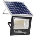 Proiector 100 LED SMD - 30W cu încărcare solară, senzor lumina, timer,telecomanda si kit montaj inclus, 15X12 cm, IP67