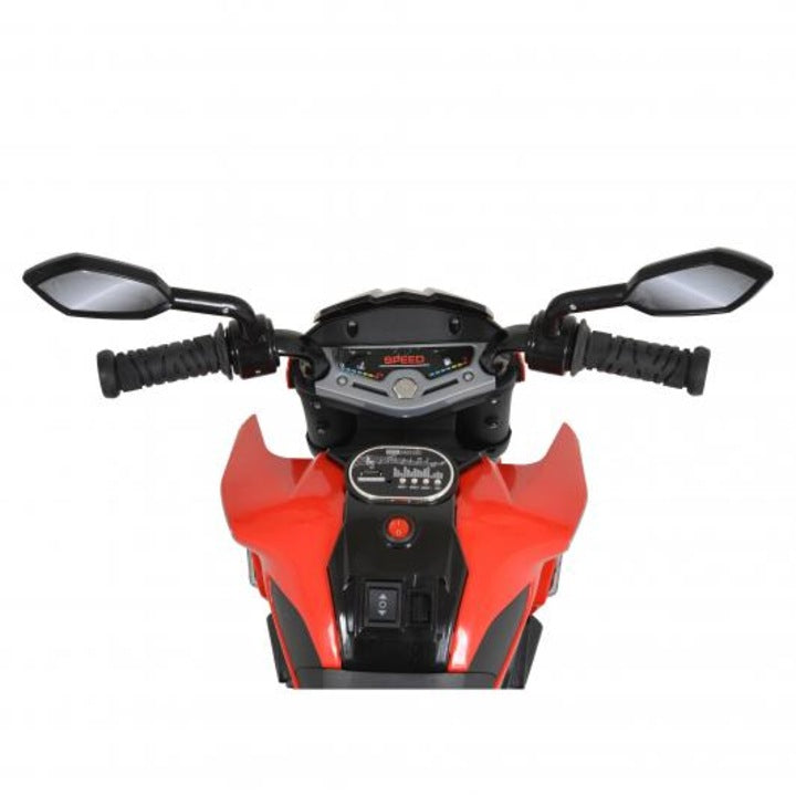 Motocicleta electrica copii 2MOTO 12V, 3 roti, control ghidon+acceleratie, BT si USB