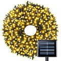 Instalație de Crăciun Solara, 20 metri, 200LED-uri, Lumina Alb Cald