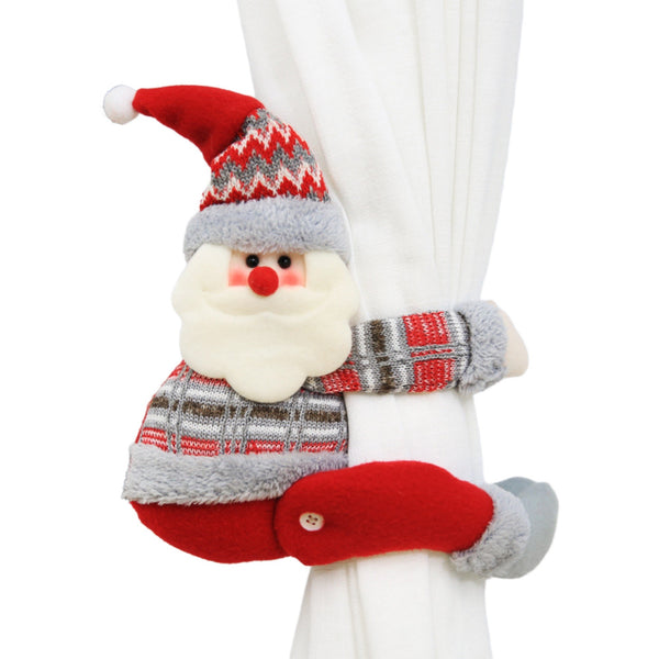 Clema pentru perdele, Model Moș Crăciun, Prindere cu arici 53x23cm