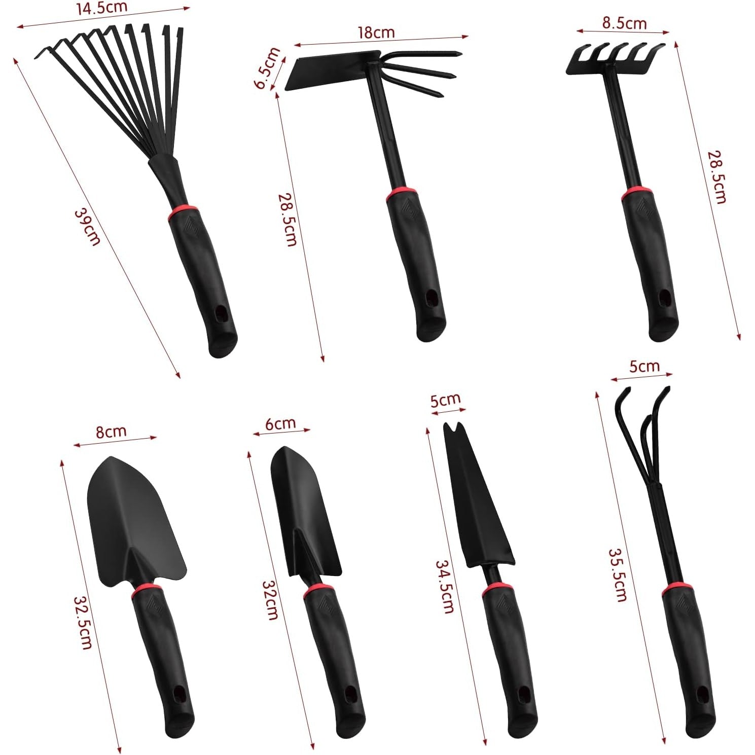Set 9 unelte de grădină , pentru plantare, prelucrare sol si îngrijire plante