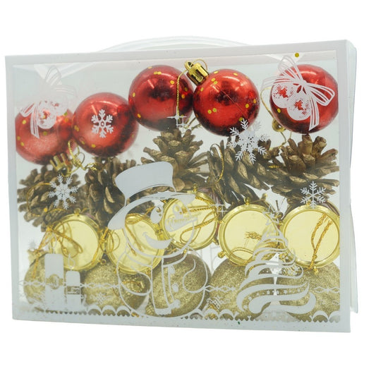 Set 20 ornamente de brad tip glob, multicolor