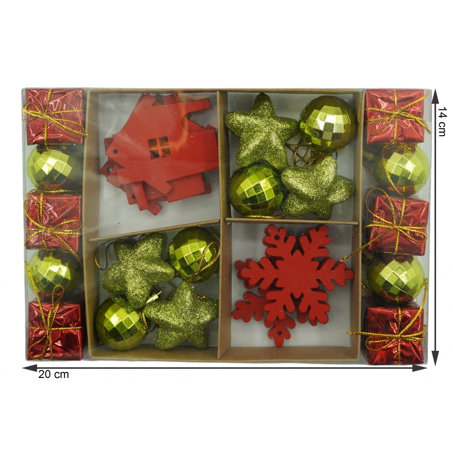 Set 24 ornamente de Brad tip Glob