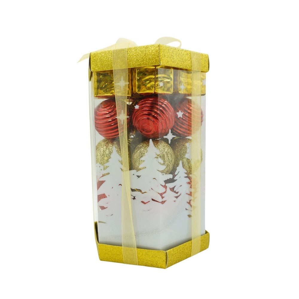 Set 35 de ornamente pentru brad tip glob