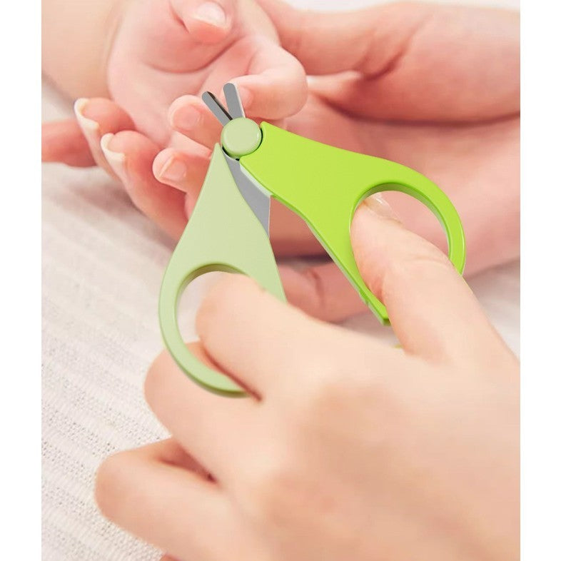 Set 4 în 1 de Îngrijire Unghii pentru Bebeluși, cu Cutie de Depozitare Tip Cerb, 0-6 Ani, 11 x 6 x 11 cm