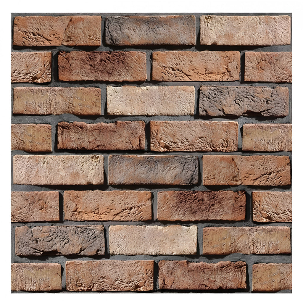 Set 10 placi tapet autoadezive 3D cu imitație de cărămidă 30x30cm