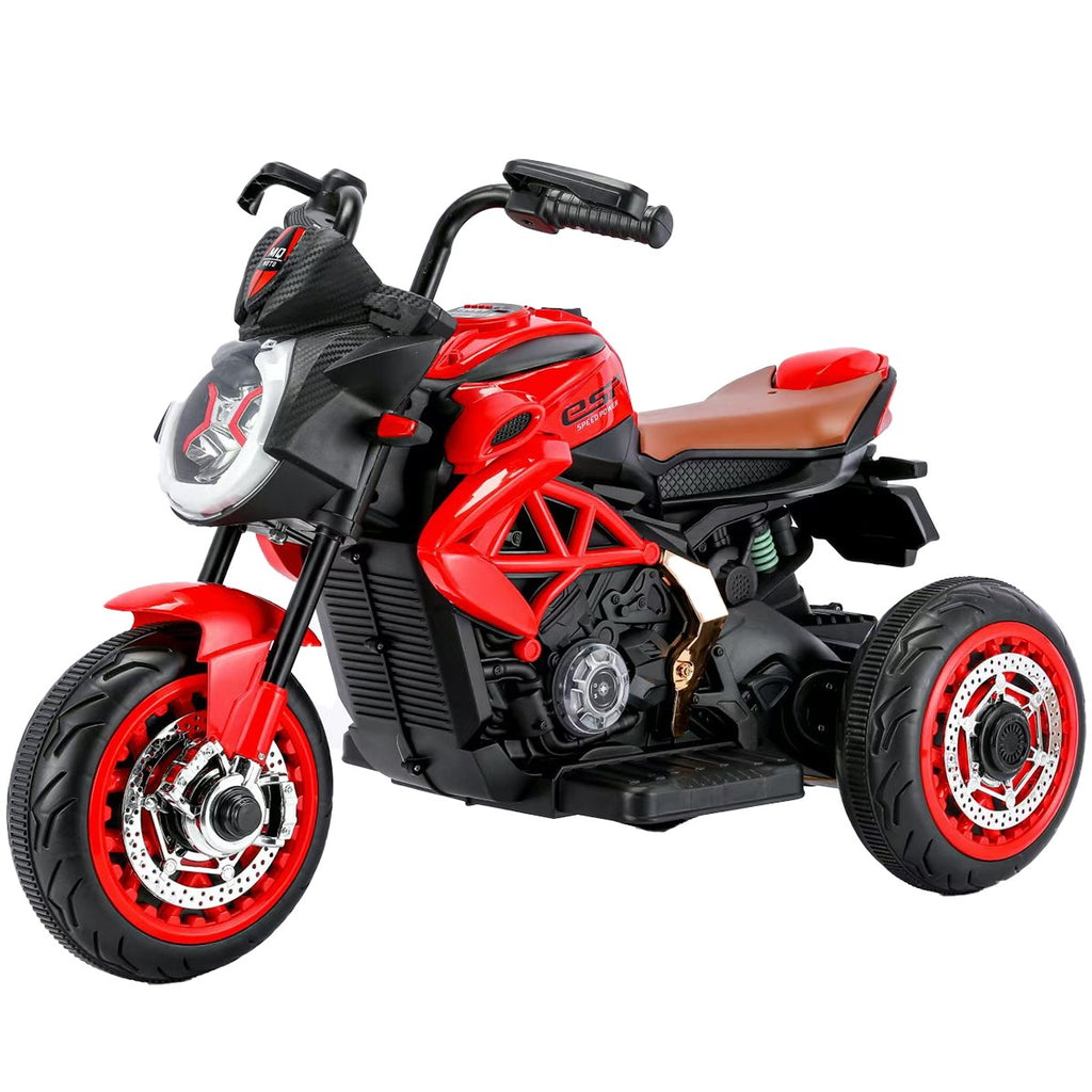 Motocicleta Electrica pentru copii 3-8 ani , 2 Acumulatori, BLUETOOTH, SISTEM ANTI-RASTURNARE, SISTEM DE LUMINI SI SUNET