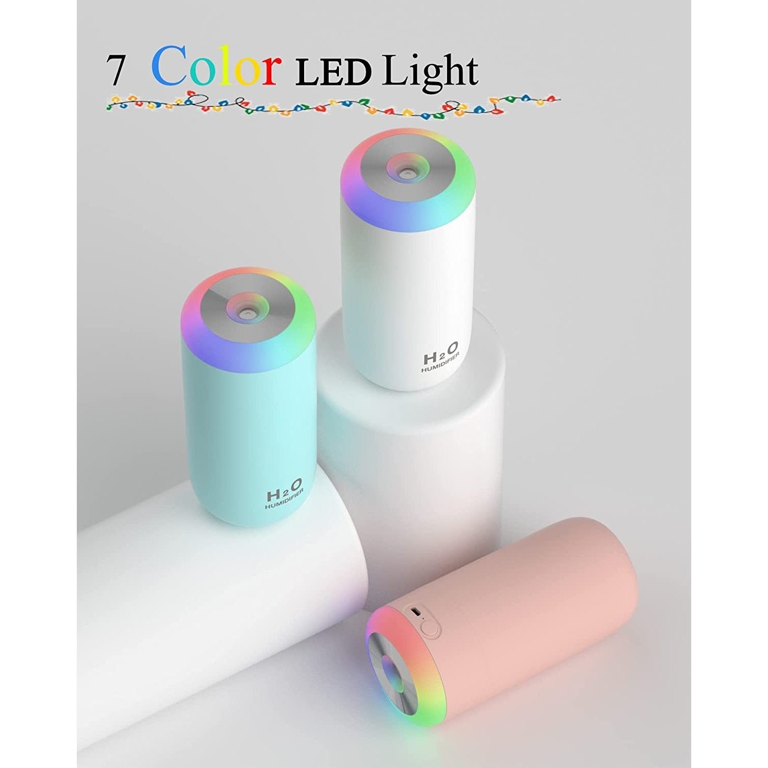 Umidificator , H2O, cu difuzor de aroma , multicolor