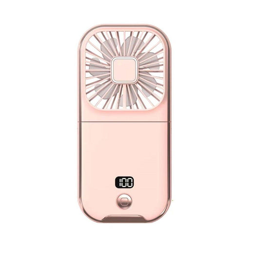 Ventilator Portabil 3 în 1 Maison Elise – De Mână, Gât sau Birou, Pliabil, USB, Suport Telefon, Roz