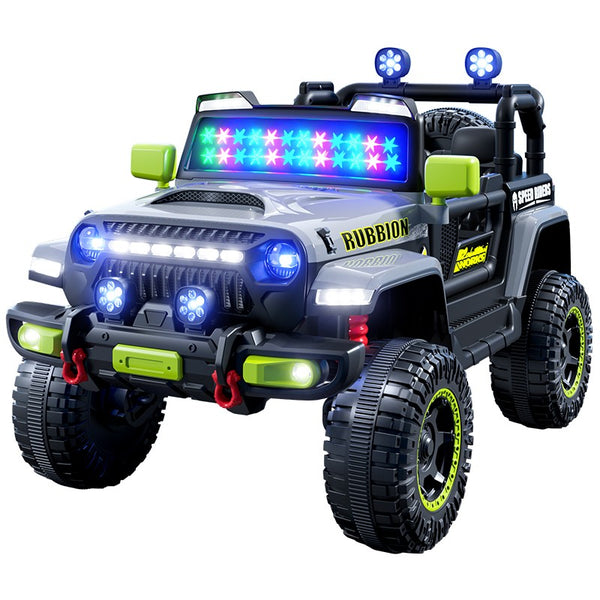 Mașină Electrică pentru Copii 3-9 ani, Off-Road, Conectare Bluetooth, telecomandă, Tracțiune Integrală, Lumina Intermitenta, Baterie 12V 7Ah, 120x63x68cm